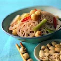 莲子炒莲藕片的做法_莲子炒莲藕片怎么做好吃