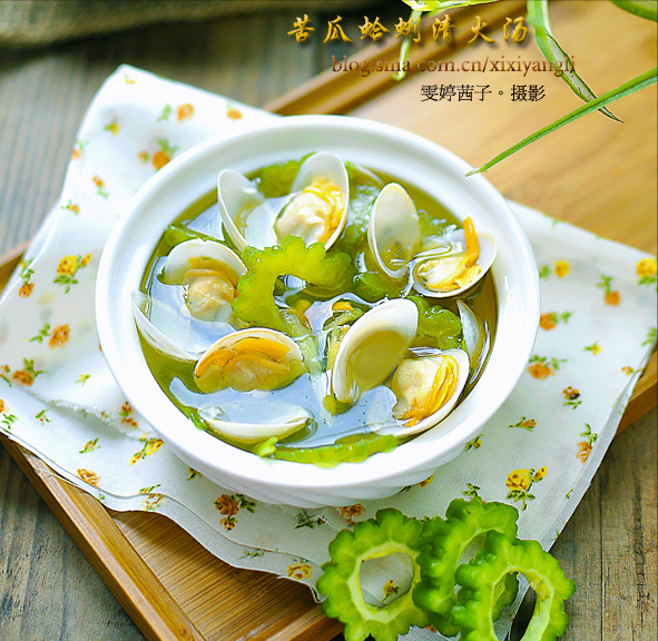 消暑汤【苦瓜蛤蜊清火汤】的做法_消暑汤【苦