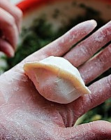 菠菜素馅饺子的做法_菠菜素馅饺子怎么做好吃