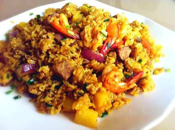 如何做海鲜炒饭_海鲜炒饭_腊肉炒饭(2)