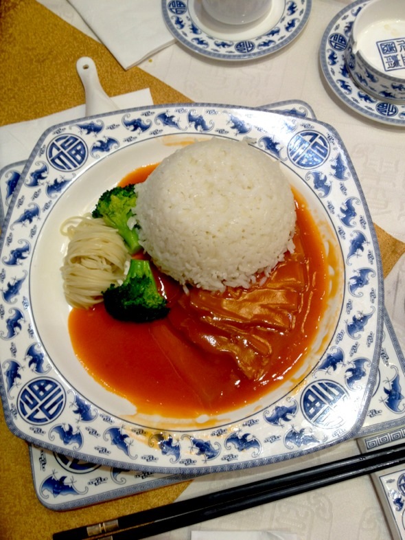 鲍汁白灵菇捞饭_连玥菡的美食日记