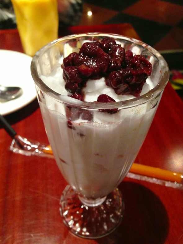 椰汁红豆冰
