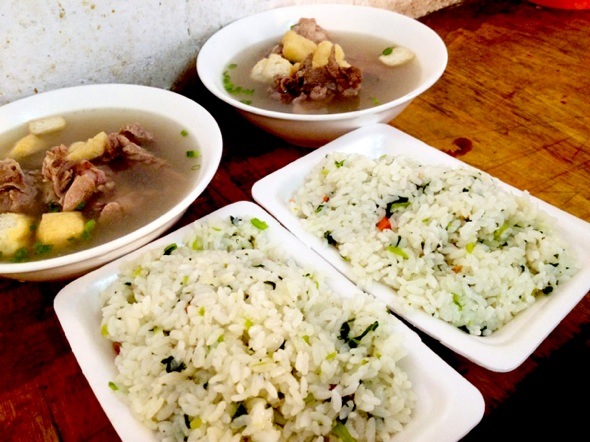 骨头汤菜饭
