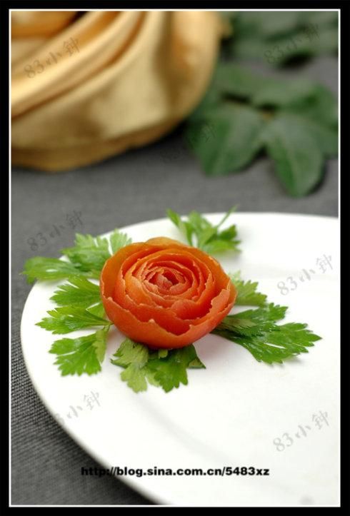 番茄玫瑰的做法